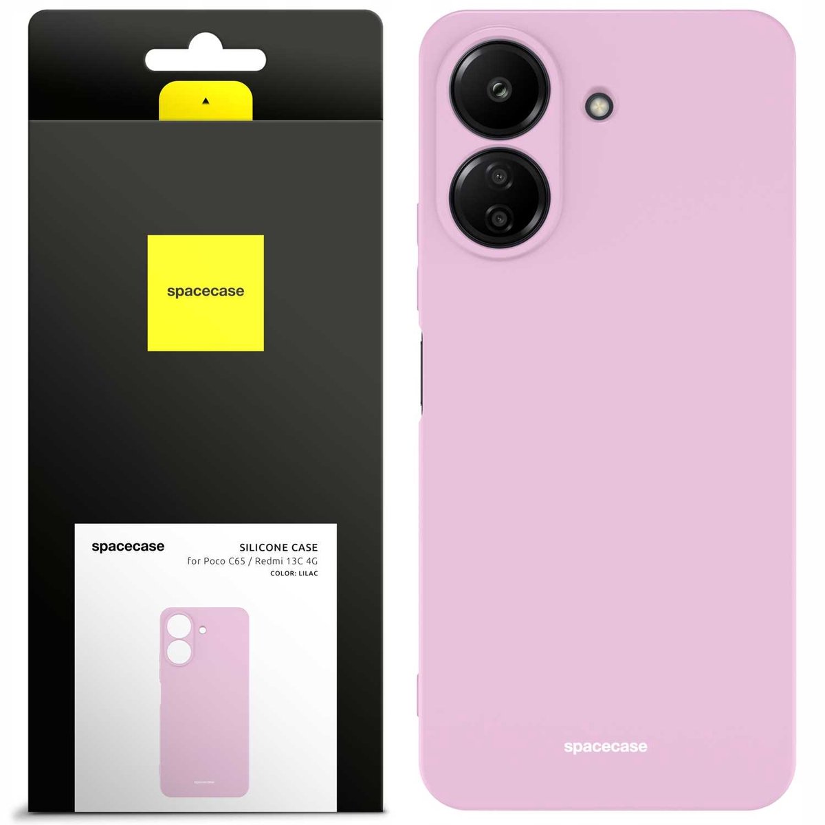 Spacecase Siliconen Hoesje Voor Xiaomi Poco C65 Redmi 13C 4G Lila