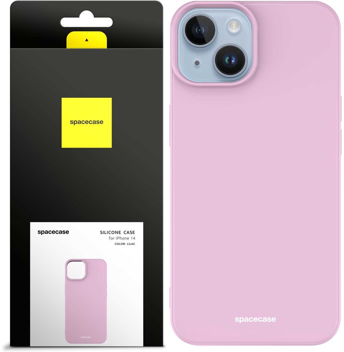Spacecase Siliconen Hoesje Voor Iphone 14 Lilac Beschermhoes