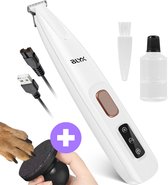 Blyx® Hondentondeuse - Dieren - Trimmer - Pootjes - Oren - Ogen - Vacht - Wit - Incl. Honden Nagelvijl