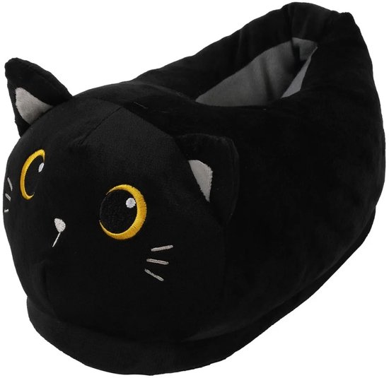 i-total Kat Pantoffels - Zwart