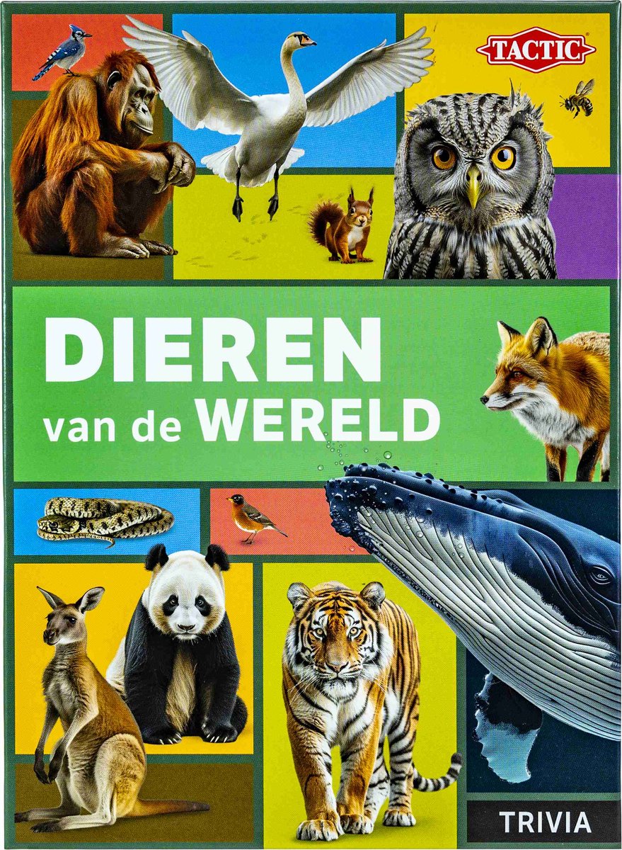 Tactic Dieren van de Wereld – Educatief spel – Leer de wilde dieren kennen – 200 Kaarten – 6 Speelborden met werelddelen — afbeelding 19
