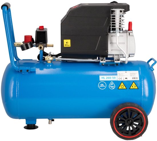 Compressor HL 260-50 8 bar 2 pk/1.5 kW 206 l/min 50 l — afbeelding 2