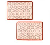 Philorn Bakmat voor macarons, bakmat van siliconen, 30 gaten, siliconen mat met 12 sproeiers, BPA-vrij, bakmat voor macarons/cake/brood, 42 x 29 cm, 2 stuks Philorn Bakmat voor macarons, bakmat van siliconen, 30 gaten, siliconen mat met 12 sproeiers, BPA-vrij, bakmat voor macarons/cake/brood, 42 x 29 cm, 2 stuks