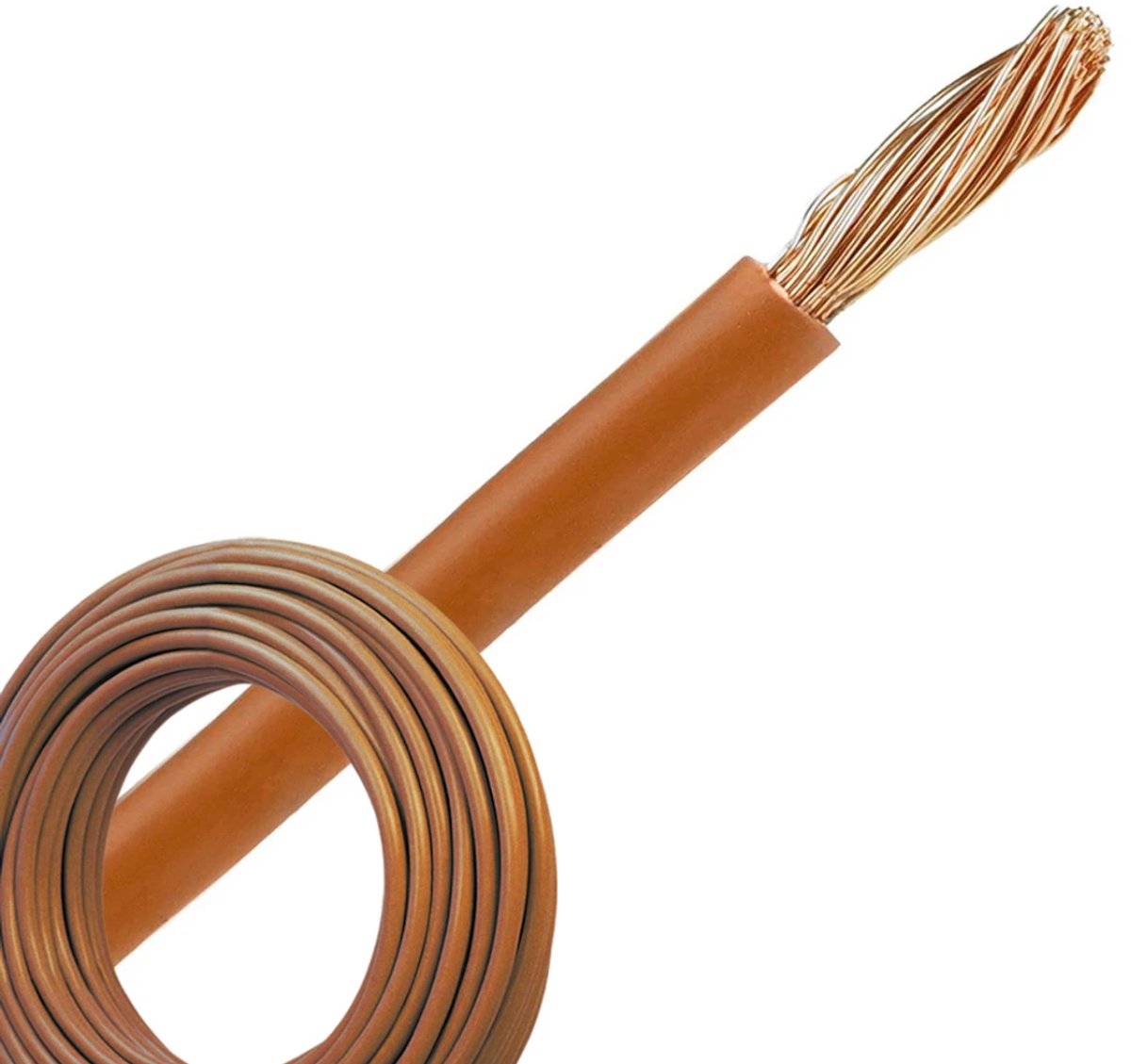 Image of Aansluitdraad 2.5 mm2 bruin per 10 meter