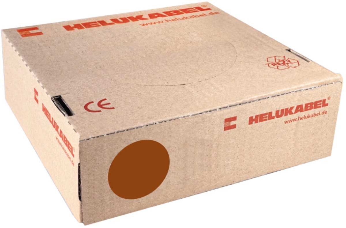 Montagedraad VDS 6mm² (H07V-K) 70° bruin - per rol 100 meter (29180)