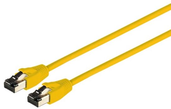 Patchkabel cat 8.1 F/FTP PIMF LSZH gelb 10,0m