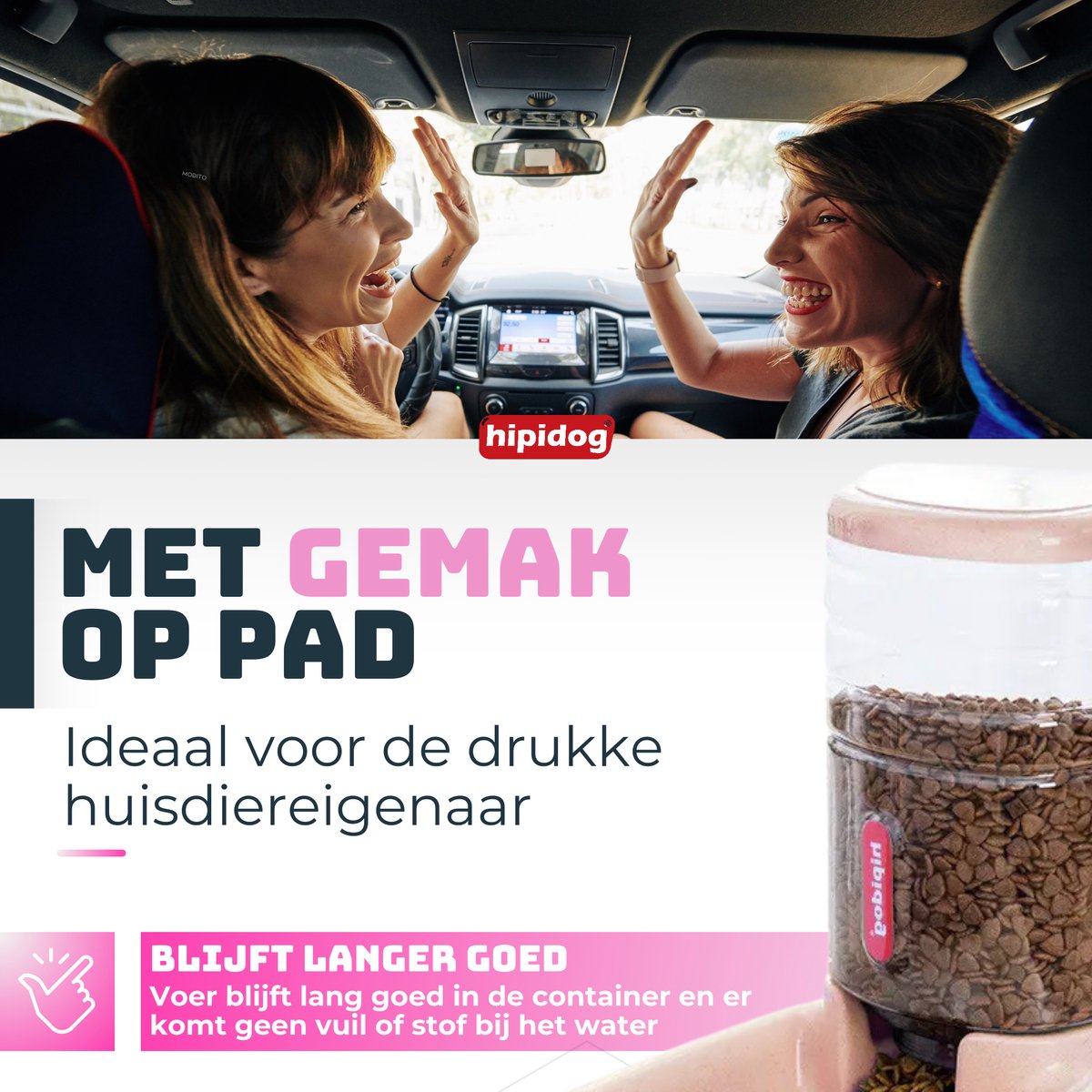 Waterdispenser Voor Huisdieren, 2,8 L, Automatische Voerbak Voor Honden