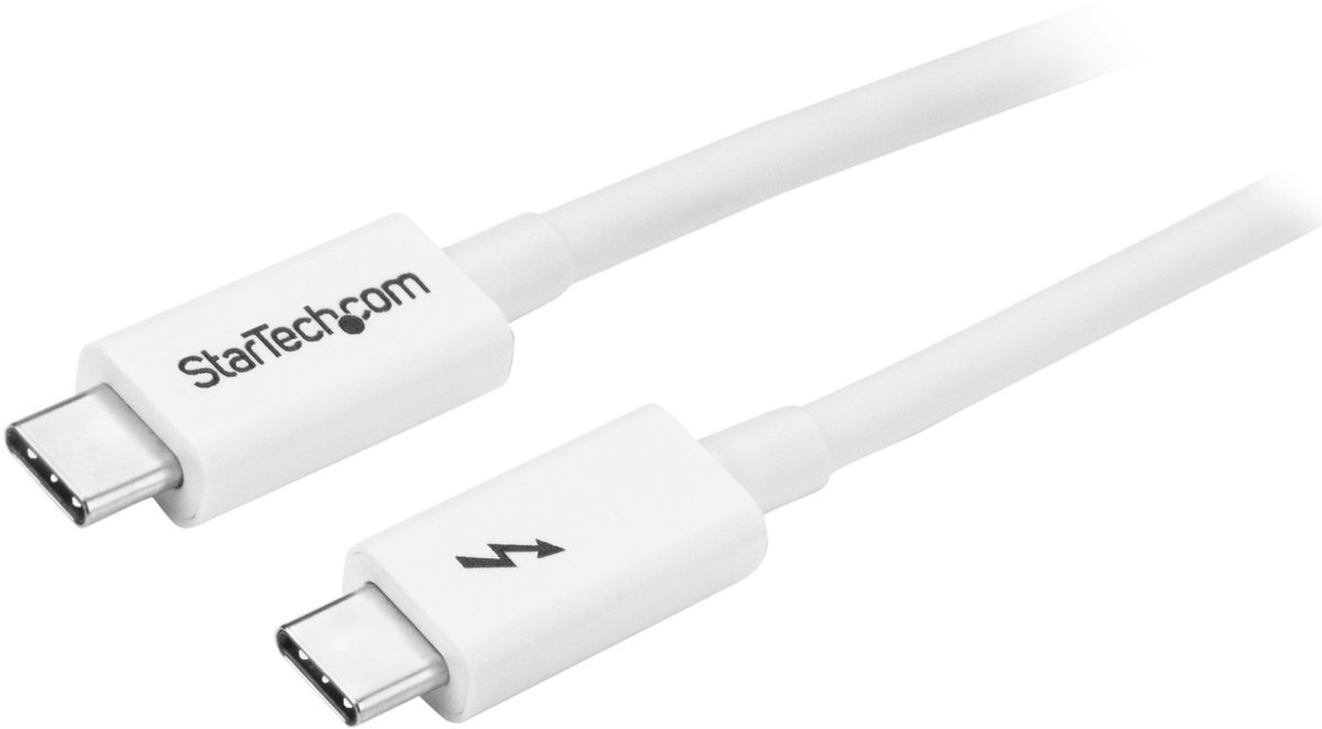 Thunderbolt 3 cable Startech TBLT3MM1MW 1 m White