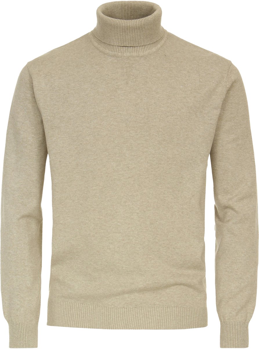 Redmond heren coltrui katoen - beige (middeldik)