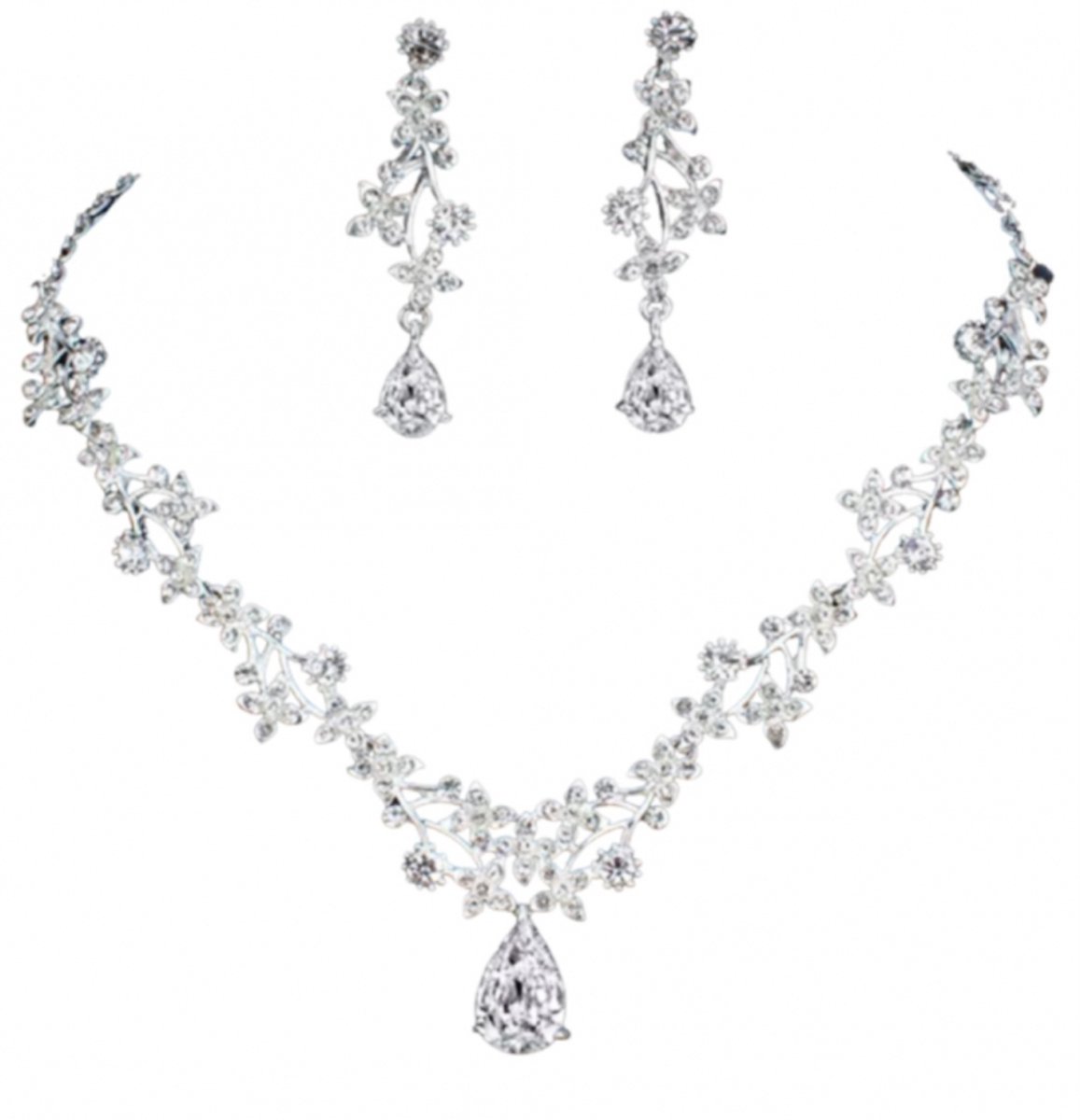 Bruids -ketting -set Felien- Pastel lila - Charme Bijoux
