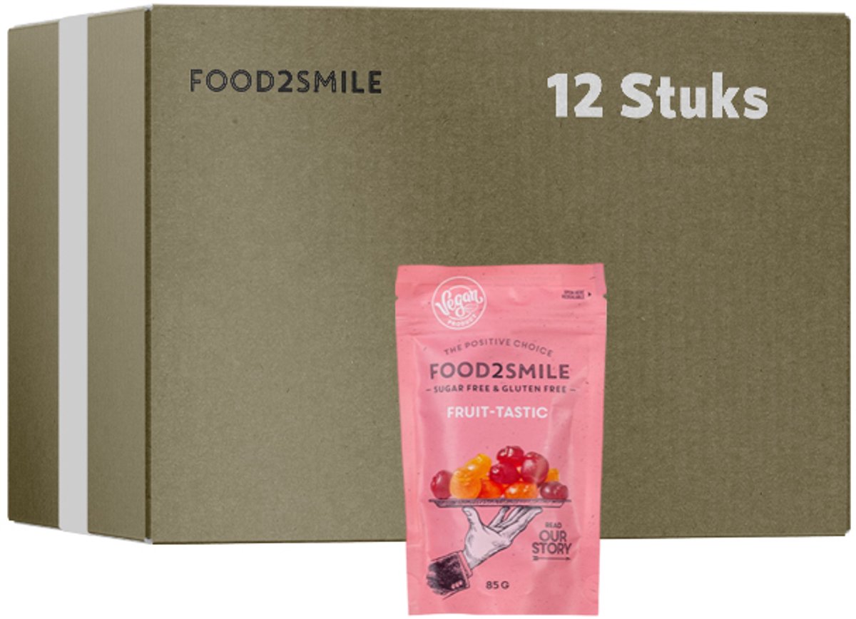 Food2Smile | Fruit-tastic | 12 stuks | 12 x 85 gram