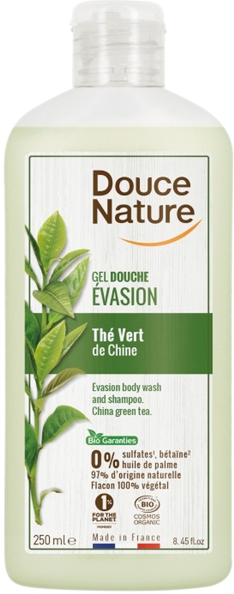 Goedkoopste Douce Nature Douchegel evasion groene thee bio 250 Milliliter
