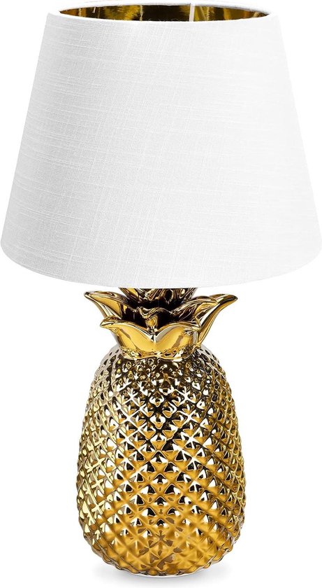 Decoratief paashaasje, goudkleurig keramiek, figuurtje