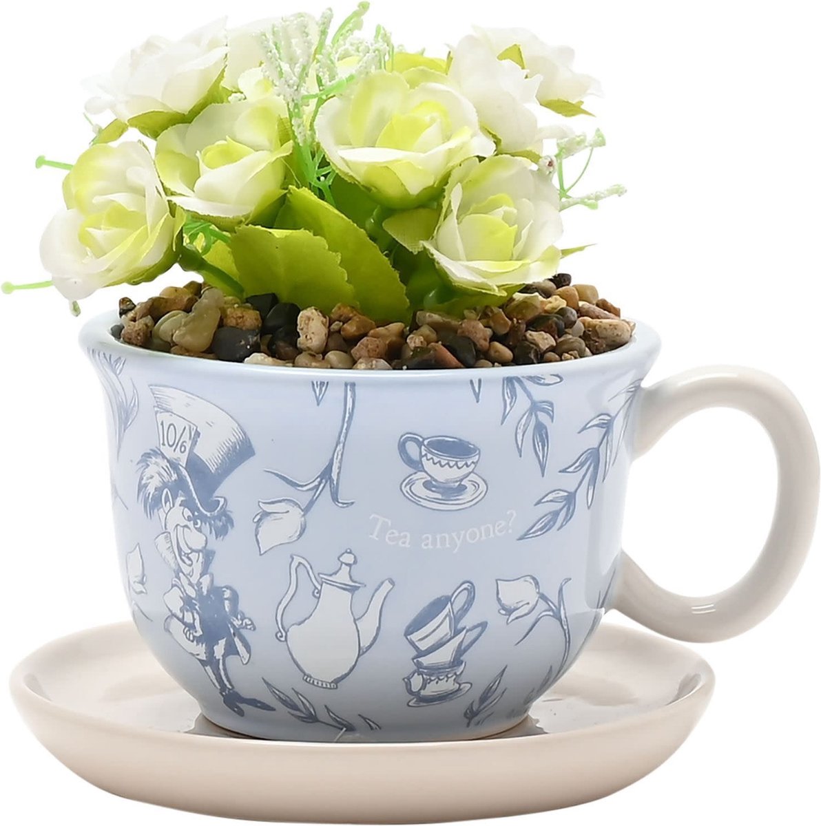 Alice in Wonderland Teacup met nep plantje