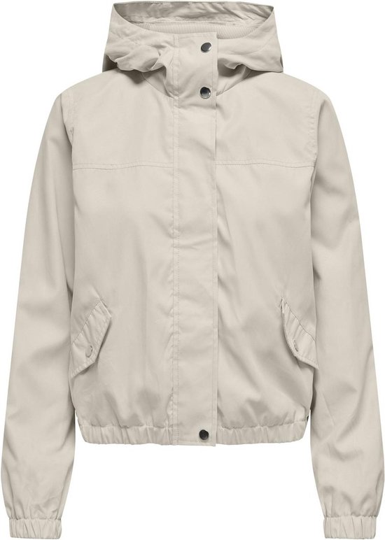 Veste Femme JDY JDYHAZEN SHINE JACKET OTW YFM NOOS - Moonbeam White/ Moonbeam Hood Lining