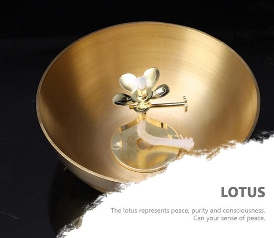 Porte-mèche pour lampe à huile - Lot de 4 - Mèche flottante - Porte-lampe à ghee bouddhiste - Brûleur à disque - Fournitures d'autel