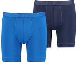 2-pack extra lange pijpjes boxershort heren - Microfiber heren ondergoed - Kruipt niet op - Tegen schurende benen - Sport ondergoed mannen - M - Zwart