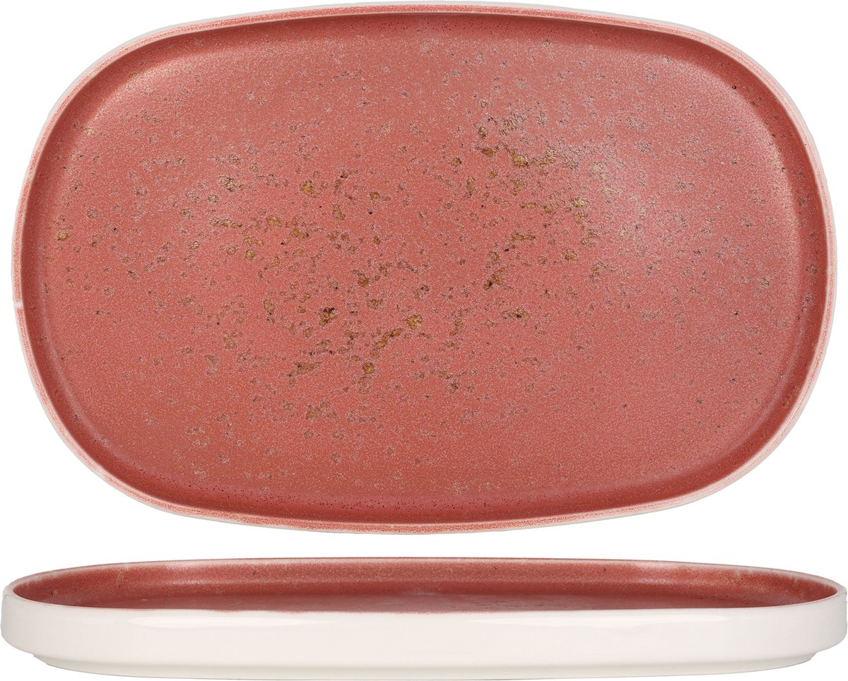 Rinart Serveerschaal - Rosa - Porselein - 34 cm - set van 2