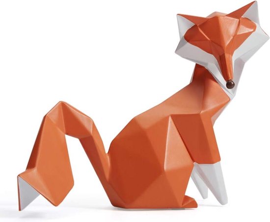 Amoy-Art Figure Decoration Fox Animal Sculpture Statue