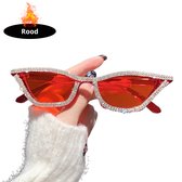 Nivard - Lunettes Festival - Rave - Espace - Techno - Freaky Glasses - Homme - Femme - Lunettes de soleil - Rouge