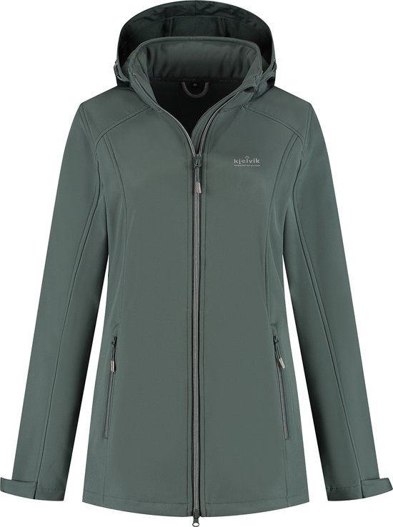 Kjelvik Outdoorjas Kyra Groen - maat 38