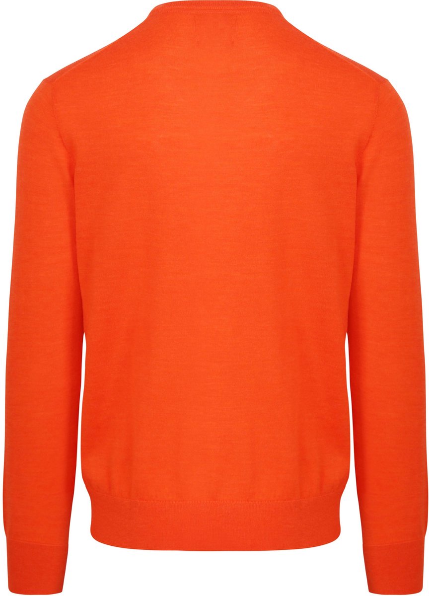 King Essentials The John Pullover Merino Oranje - Maat XL - Heren - Pullovers