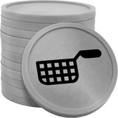 Pièces de monnaie CombiCraft argent Ø29mm imprimées sur une face - 100 pièces