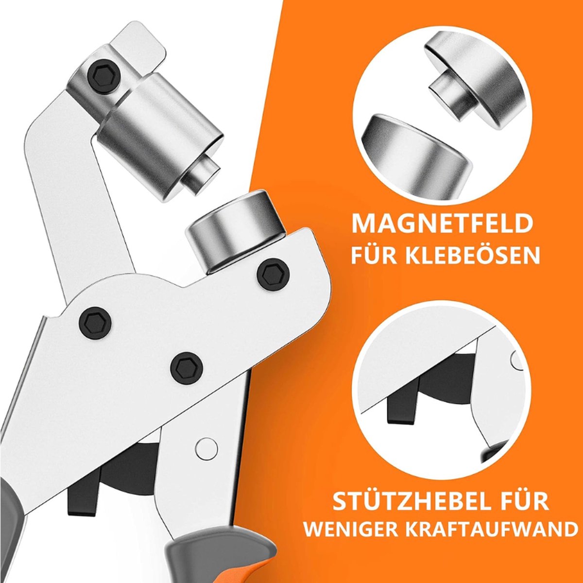 Professionele oogtangset, oogtang met 300 ogen ( 10 mm), oogtang voor