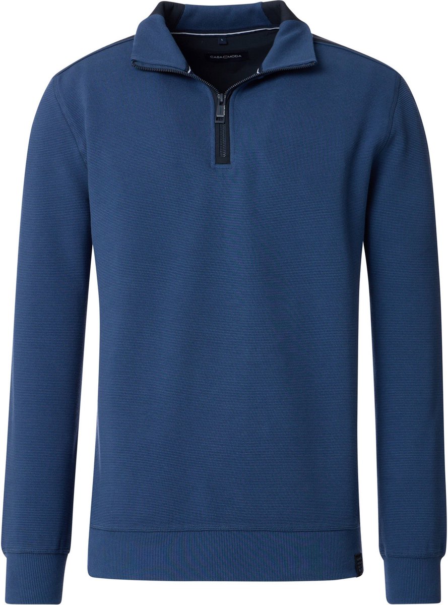 Casa Moda Half Zip Sweat Dark Indigo - Maat 4XL - Heren
