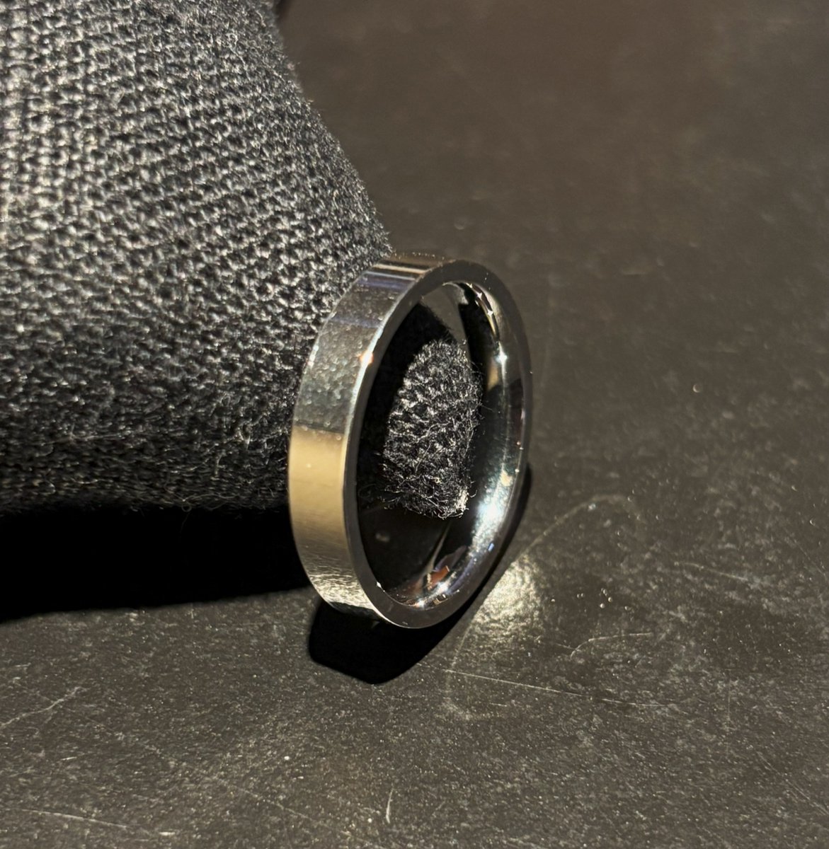 No-Fade 19mm Zilver Stijl Standaard Minimalistische Ring - Waterproof - Sieraden voor Dames en Heren