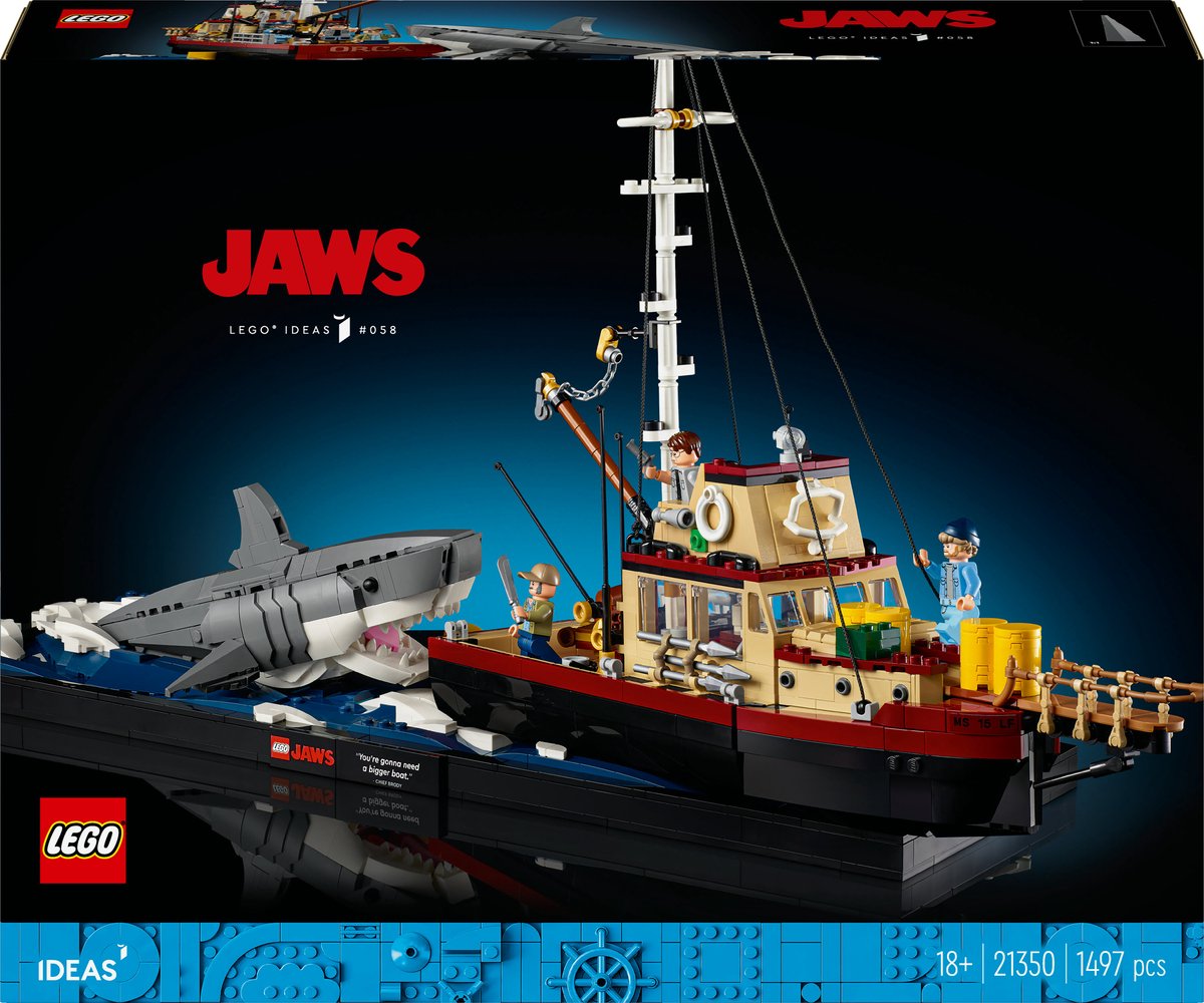 LEGO Ideas - Jaws constructiespeelgoed 21350