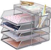 Inovra ® Complete Organisatieset voor Bureau met Papieren Lade en Accessoires