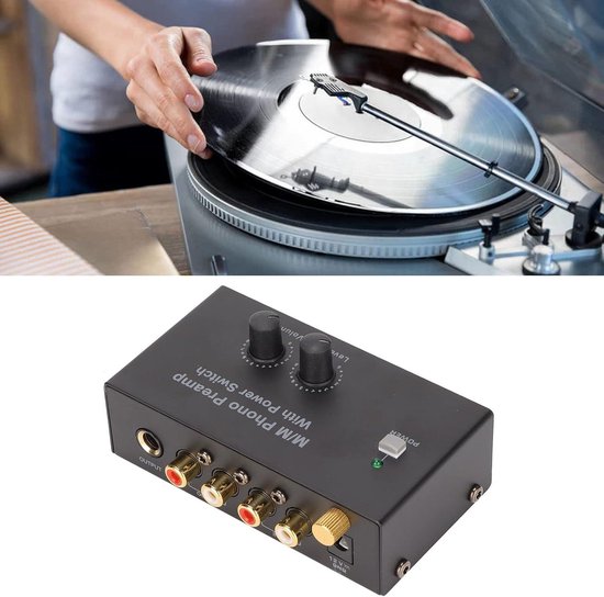 Phono-voorversterker Dual-channel Noise Cancelling RCA-voorversterker Draagbare voorversterker