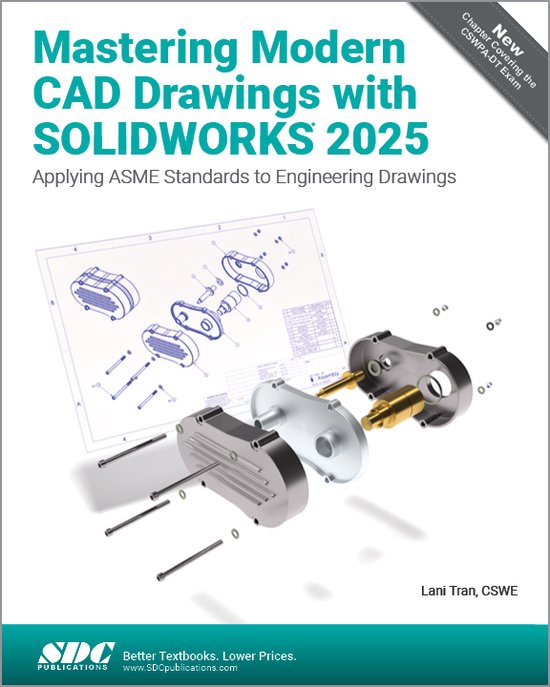 Mastering Modern CAD Drawings with SOLIDWORKS 2025 - cover