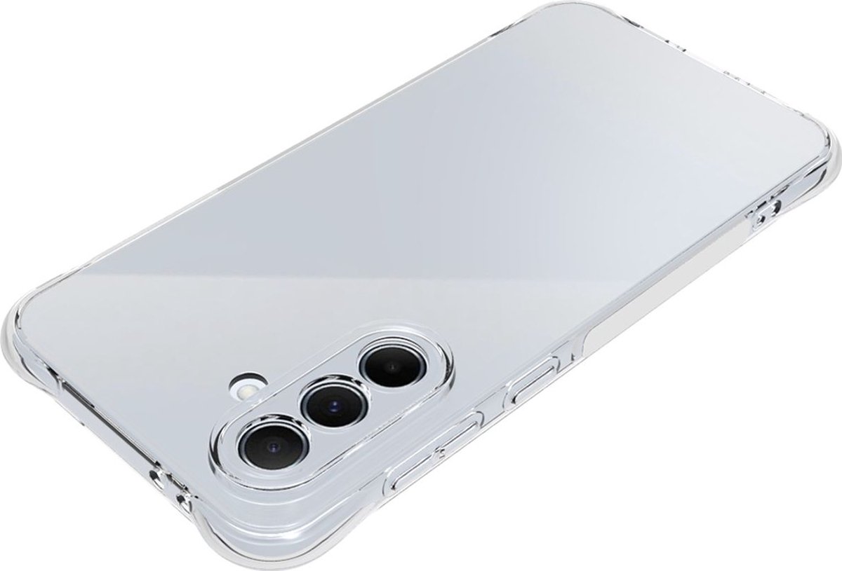 Mobigear Doorzichtig Hoesje geschikt voor Samsung Galaxy A56 Telefoonhoesje Flexibel TPU | Mobigear Cushion Backcover | Doorzichtig Telefoonhoesje Galaxy A56 | Galaxy A56 Case | Back Cover - Transparant