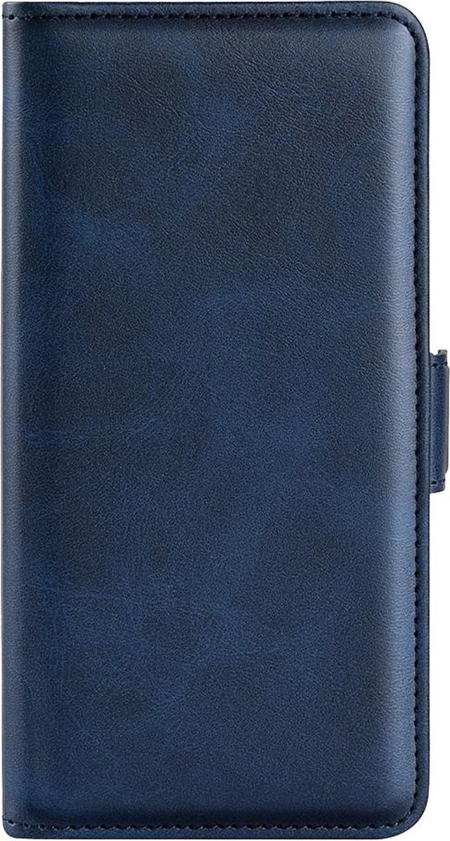 Mobigear Telefoonhoesje geschikt voor Samsung Galaxy A36 Hoesje | Mobigear Slim Magnet Bookcase Portemonnee | Pasjeshouder voor 3 Pasjes | Telefoonhoesje voor Pinpas / OV Kaart / Rijbewijs - Donkerblauw