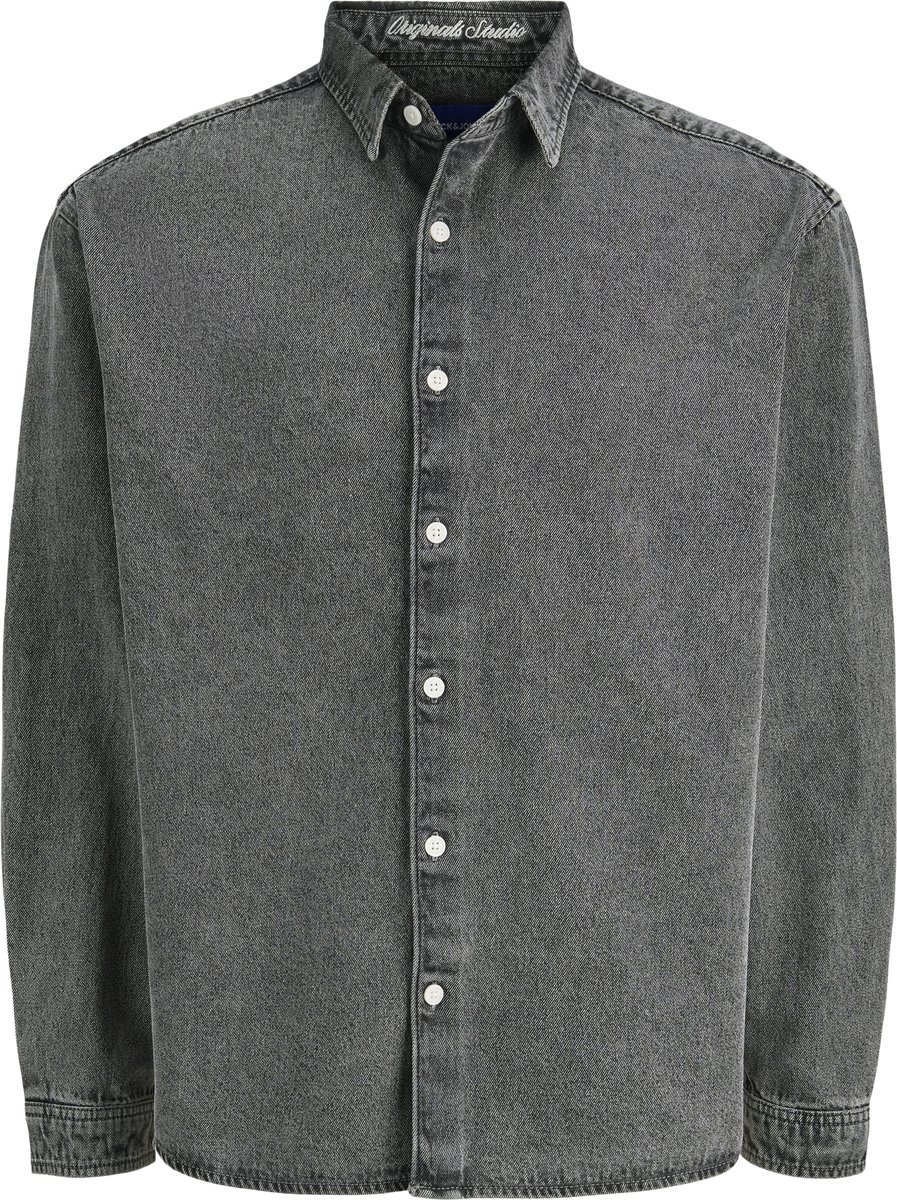 JACK&JONES - JORNORREBRO DENIM SHIRT LS SN - Heren - Overhemden