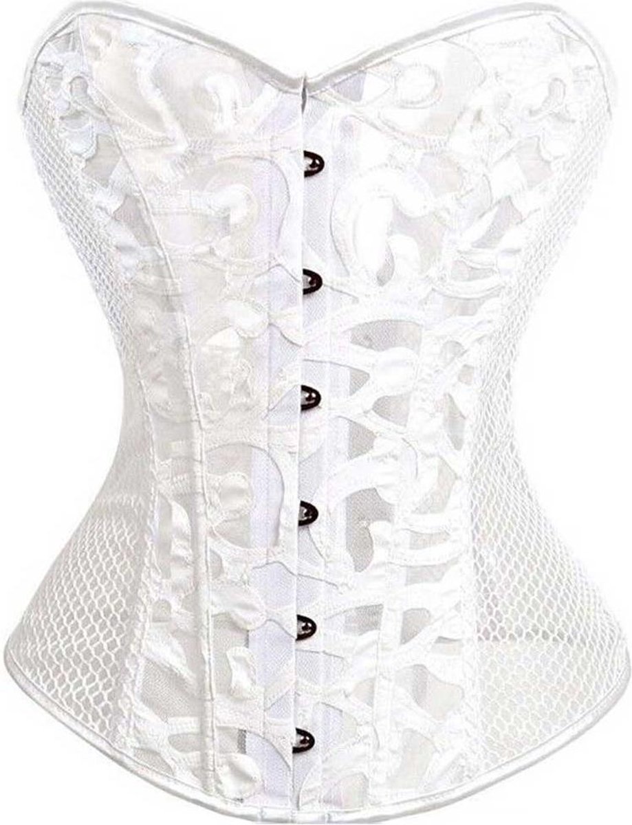 Aanpassing Laster Magnetisch Attitude Holland Bustier -L- Lace corset Wit | bol.com