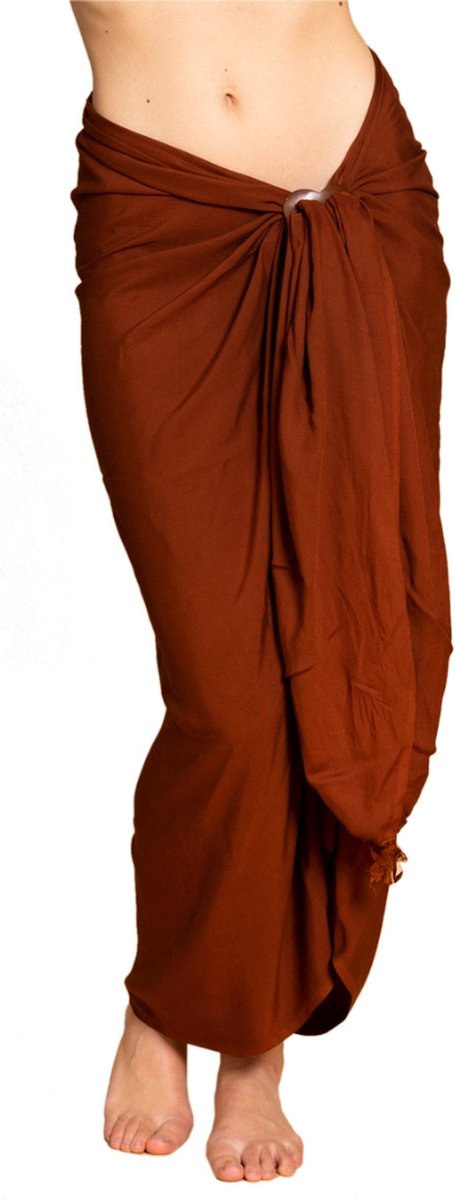 PANASIAM Sarong Unicolor - Wikkeljurk, Lunghi, Heupdoek, Pareo, Sjaal, Halsdoek