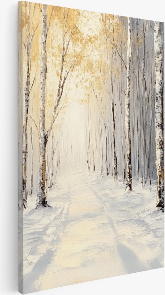 Saammp Canvas Schilderij - Natuur - Volle maan - Ruimte - 20x30 - Foto op canvas - Wanddecoratie - Muurdecoratie Woonkamer - Slaapkamer decoratie - Canvas Print Multicolor