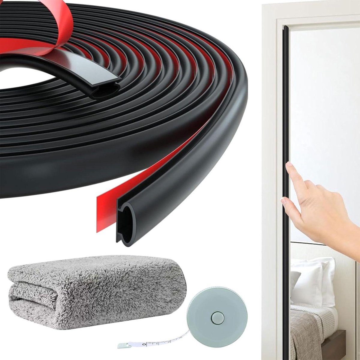 Droogdoek - Hoogwaardige Zelfklevende Afdichtingstape voor Deuren en Ramen - Geluidsbeperking - Keuken Veegdoek .