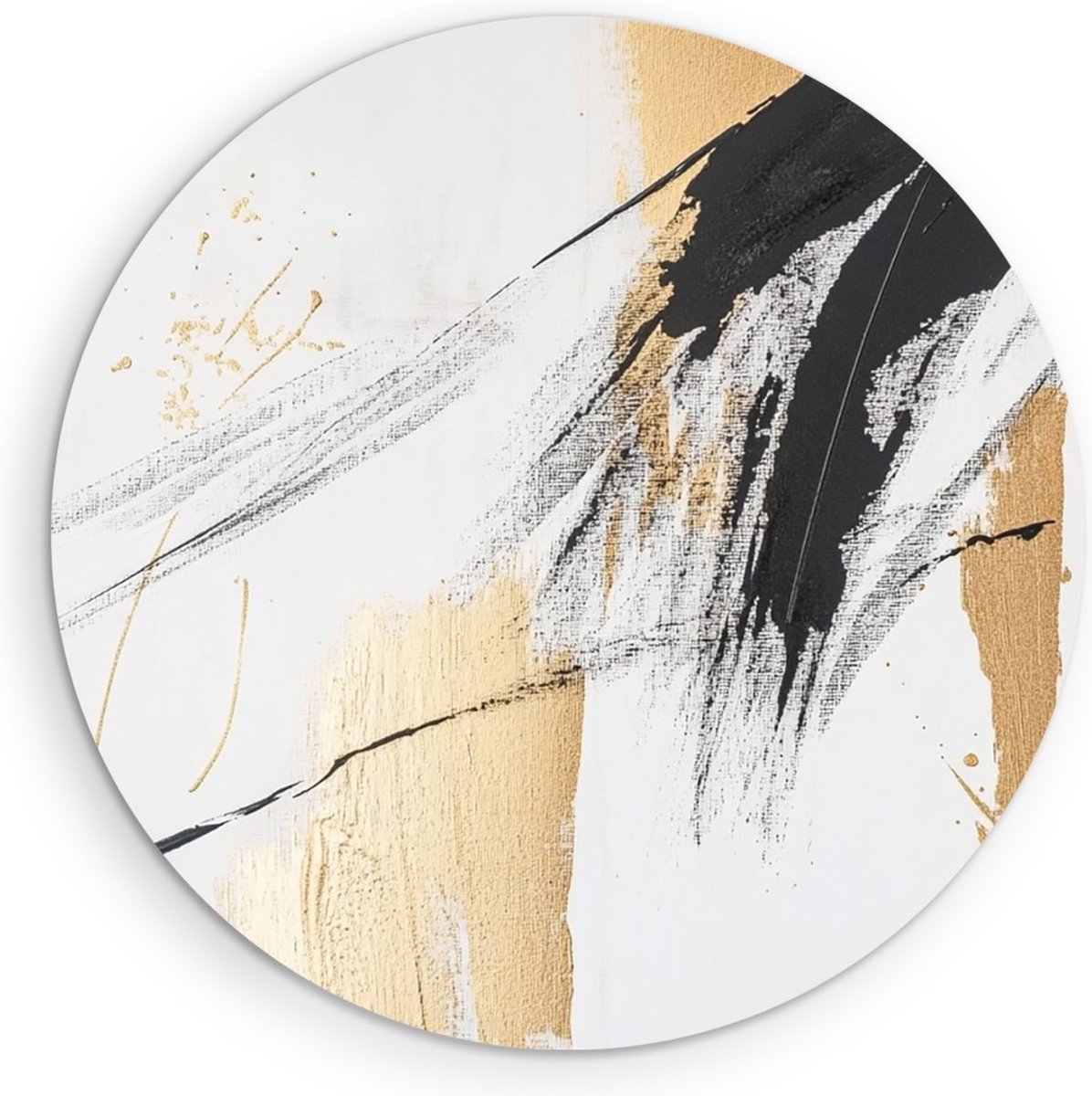 Saammp Muurcirkel Hout - Vegen - minimalistisch - Abstract - Ø 40 - Wandcirkel - Wanddecoratie Cirkel - Muurdecoratie Woonkamer - Slaapkamer decoratie - Rond Schilderij