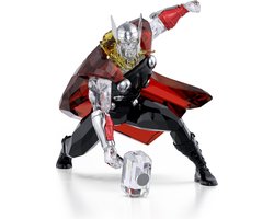 Swarovski beeldjes Marvel Thor 5677044 | Zwart kristallen figuur decoratief verzamelstuk, luxe uitstraling, krachtig en herkenbaar design