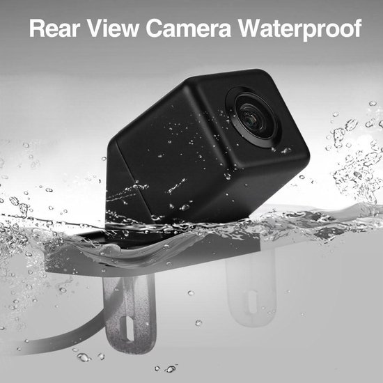 X SIM FITNESSX Achteruitrijcamera, 170 graden, infrarood, nachtzicht, kentekenplaathouder, IP68, draadloze zender, draadloos