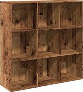 VidaXL Boekenkast 97,5x29,5x100 Cm Bewerkt Hout Gero Eikenkleurig 704121940