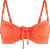 LingaDore - Haut de bikini Tropical Spark - taille 38D - Oranje/Rose