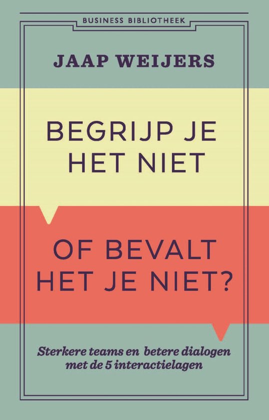 Business Bibliotheek 1 - Begrijp je het niet of bevalt het j ... - cover