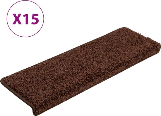 vidaXL Trapmatten zelfklevend 5 st 65x21x4 cm naaldvilt zwart