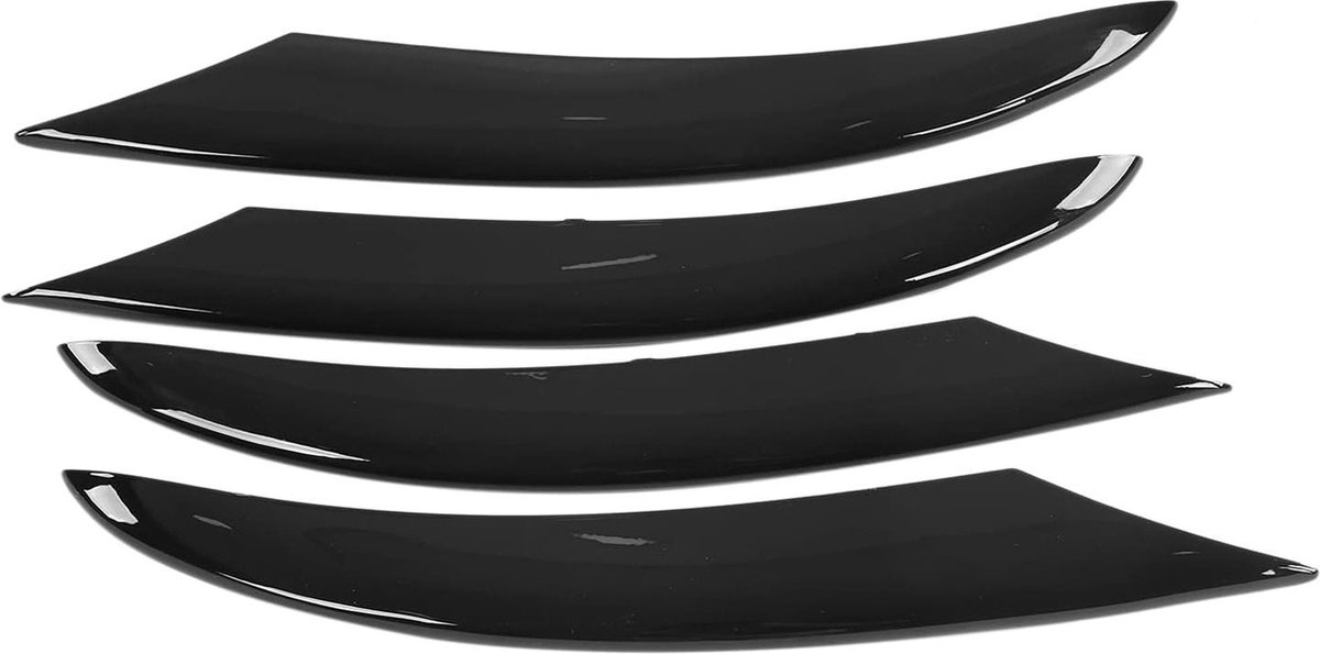 Image of 4 stuks Auto Voorbumper Stickers Trim Cover Mistlampen Accessoires Zwart ABS Vervanging C‑Klasse W205 AMG-Line 2019+ .
