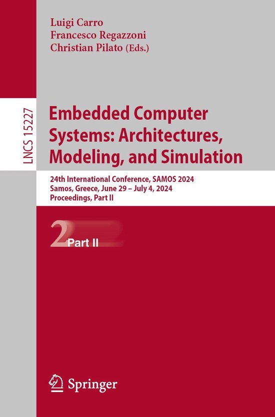 Springer Nature Proceedings Computer Science 2 - Embedded Co ... - cover
